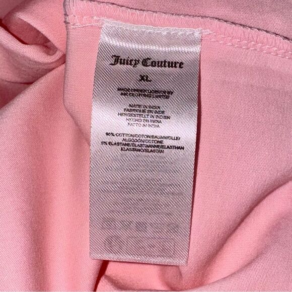 Juicy Couture JUICY GIRL NEXT DOOR Hilton Glitter T-Shirt Juicy Pink Sz X-Large - Picture 7 of 9